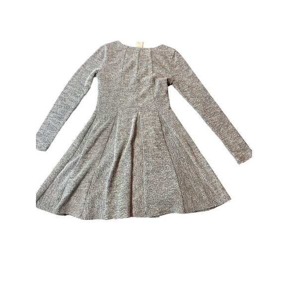 Anthropologie Dolan Piper Striped Pleated Dress Gray XS EUC - Picture 4 of 7